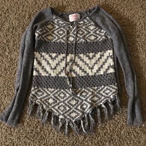 Justice gray sweater